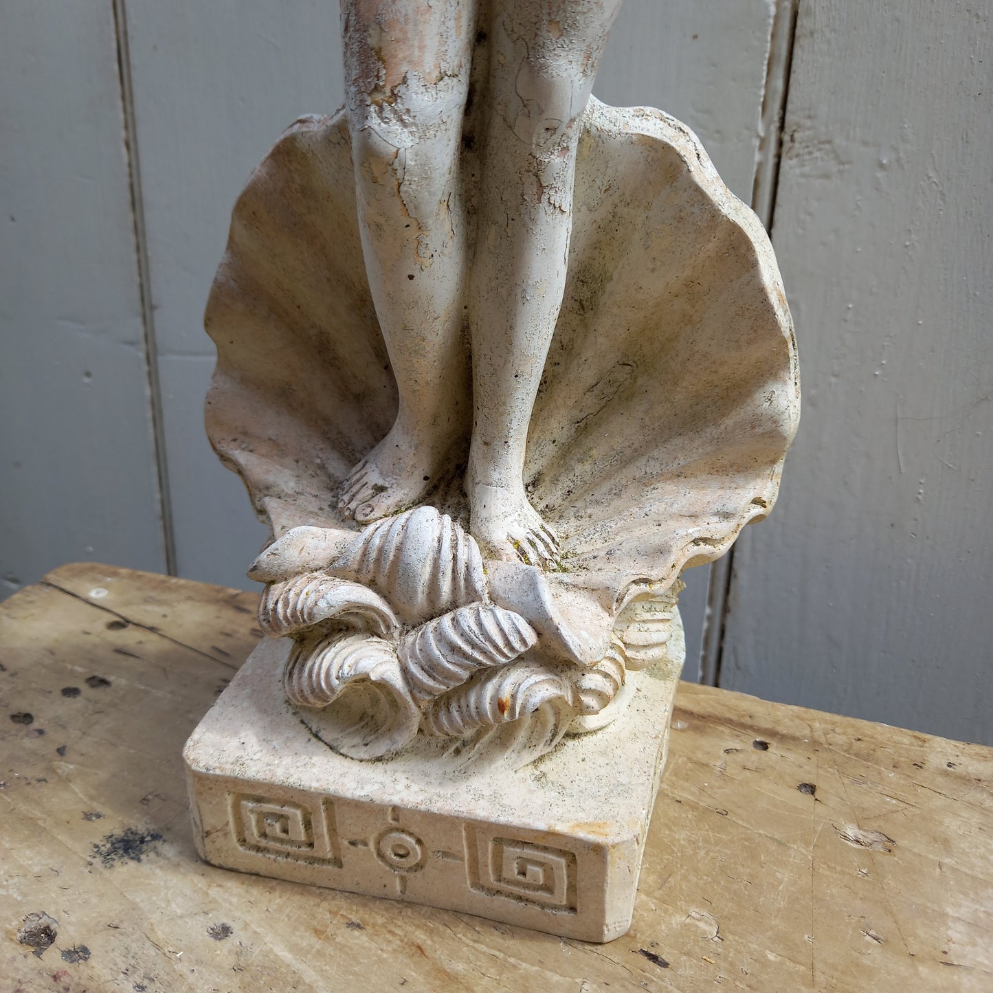 Vintage Nymph Statue: Venus Garden Statue, Nude Statue, Decorative Statue, French Garden Decor, Venus Figurine, Classical Statue