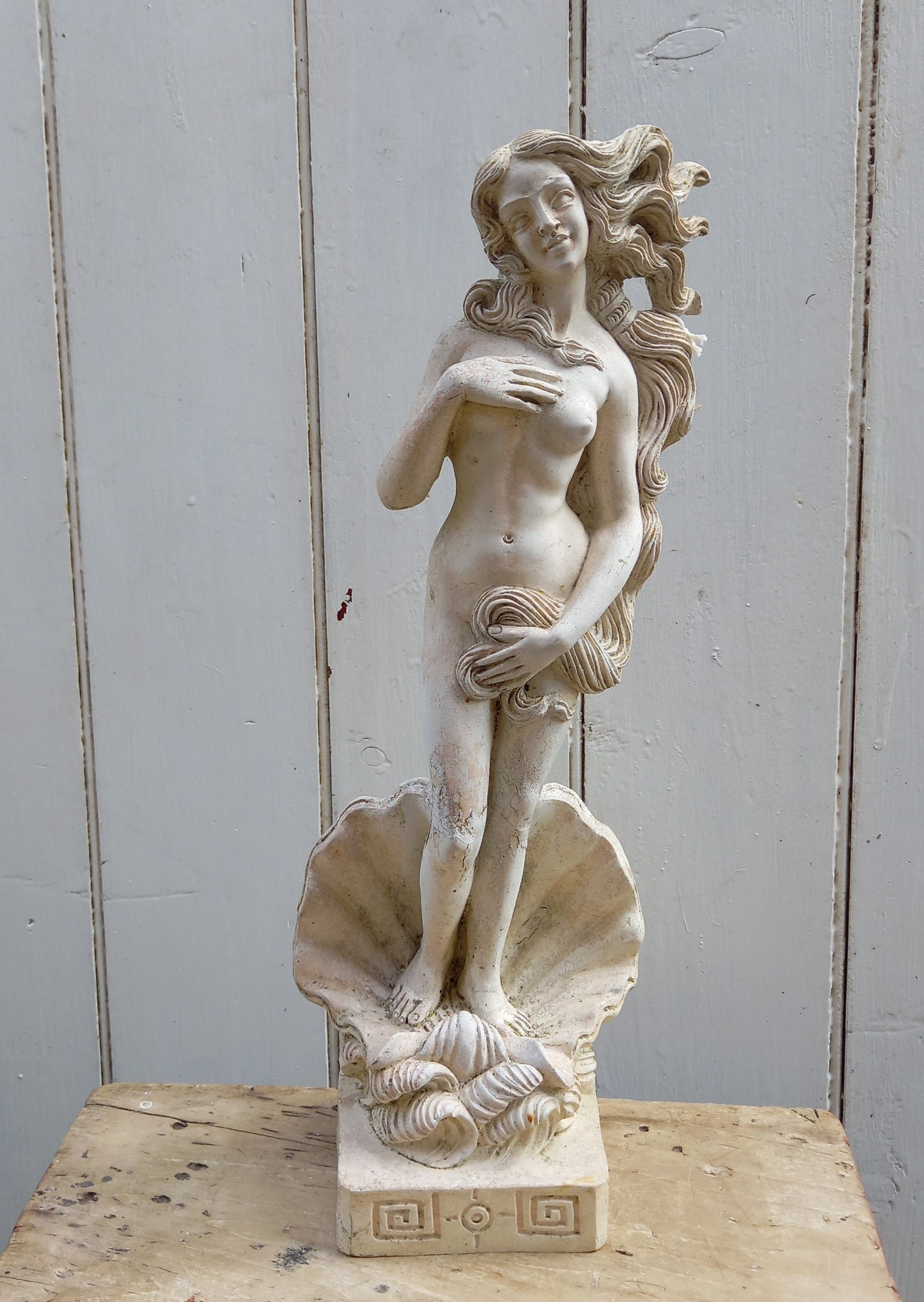 Vintage Nymph Statue: Venus Garden Statue, Nude Statue, Decorative Statue, French Garden Decor, Venus Figurine, Classical Statue