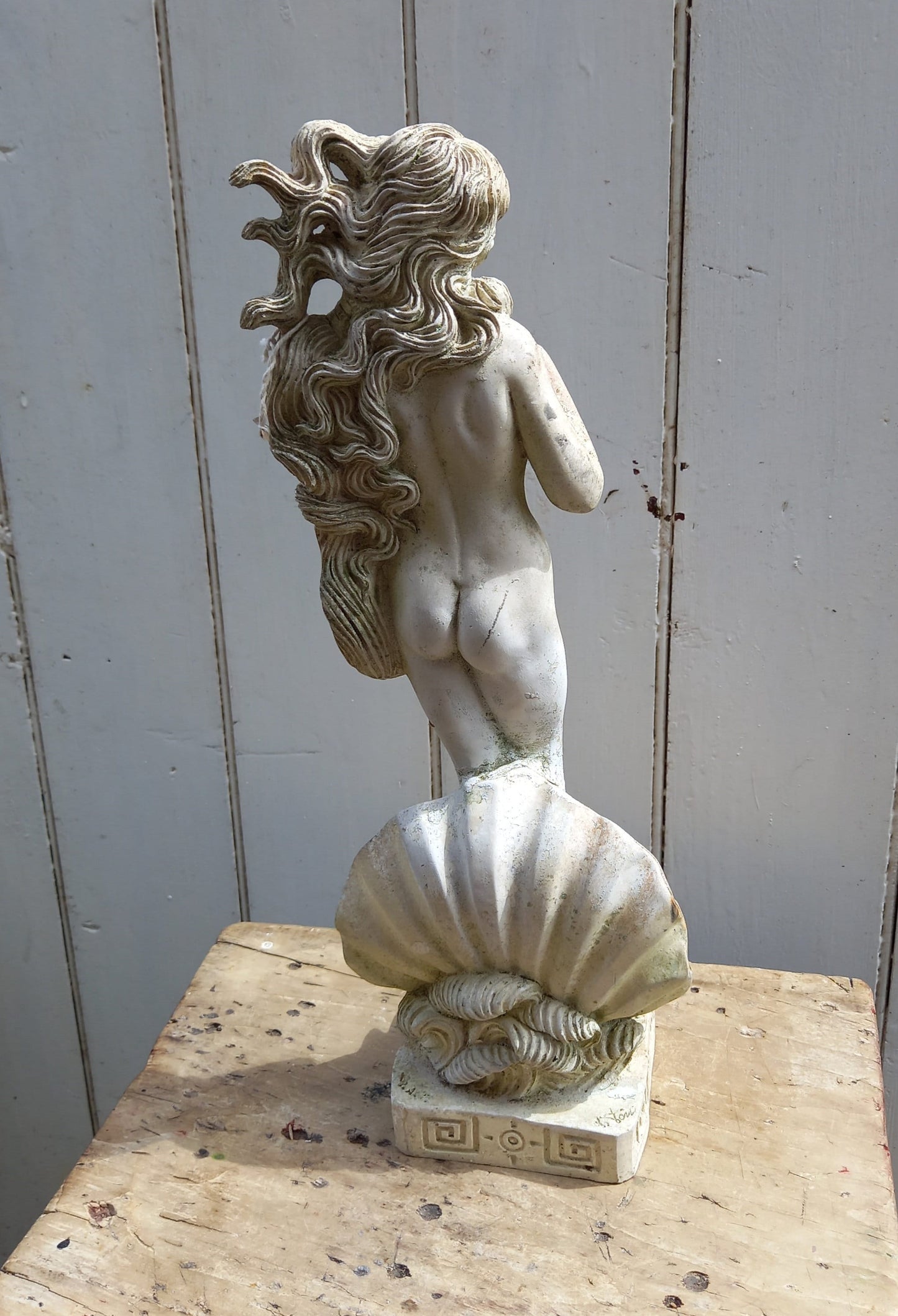 Vintage Nymph Statue: Venus Garden Statue, Nude Statue, Decorative Statue, French Garden Decor, Venus Figurine, Classical Statue