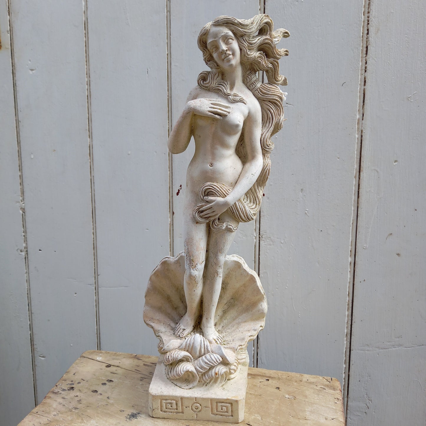 Vintage Nymph Statue: Venus Garden Statue, Nude Statue, Decorative Statue, French Garden Decor, Venus Figurine, Classical Statue